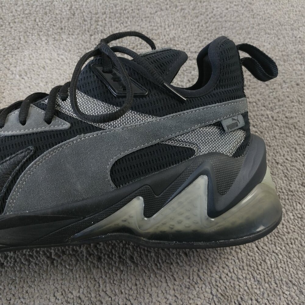 Puma LQDCELL Origin Mens Size 12 Running Shoes Low Top Black Asphalt - Picture 5 of 9